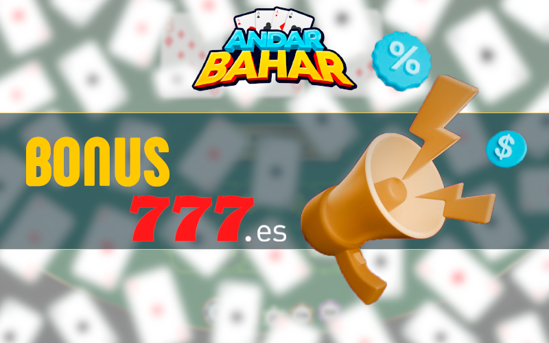 Bonus in Andar Bahar at Bet777 casino