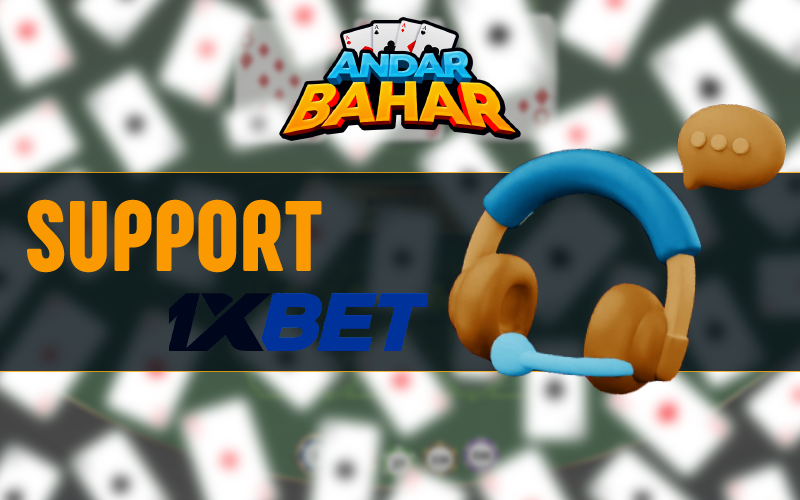 Support in Andar Bahar at 1xBet casino
