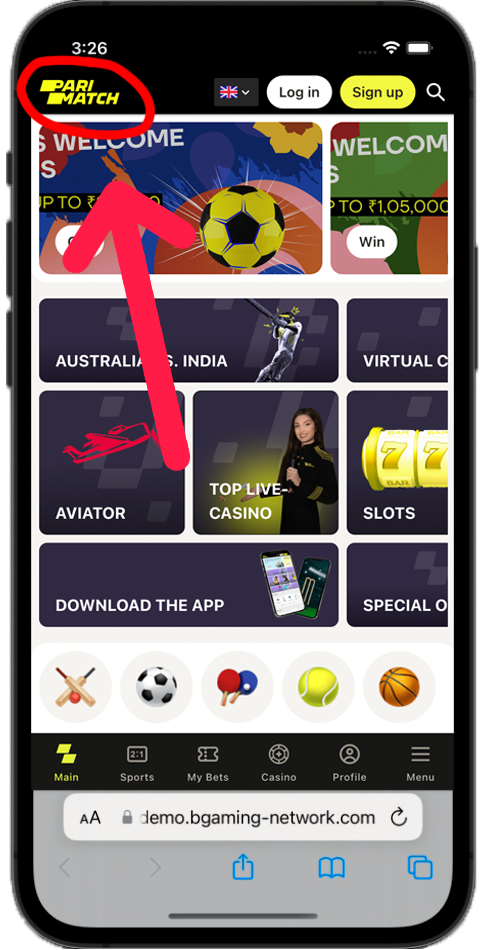 Find Parimatch casino