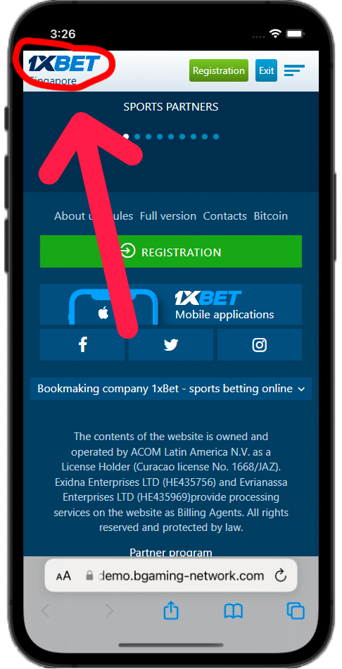 Find the 1xBet casino